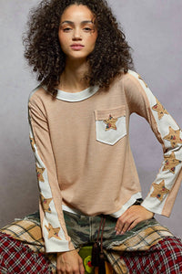 Pol - Star Patch Top