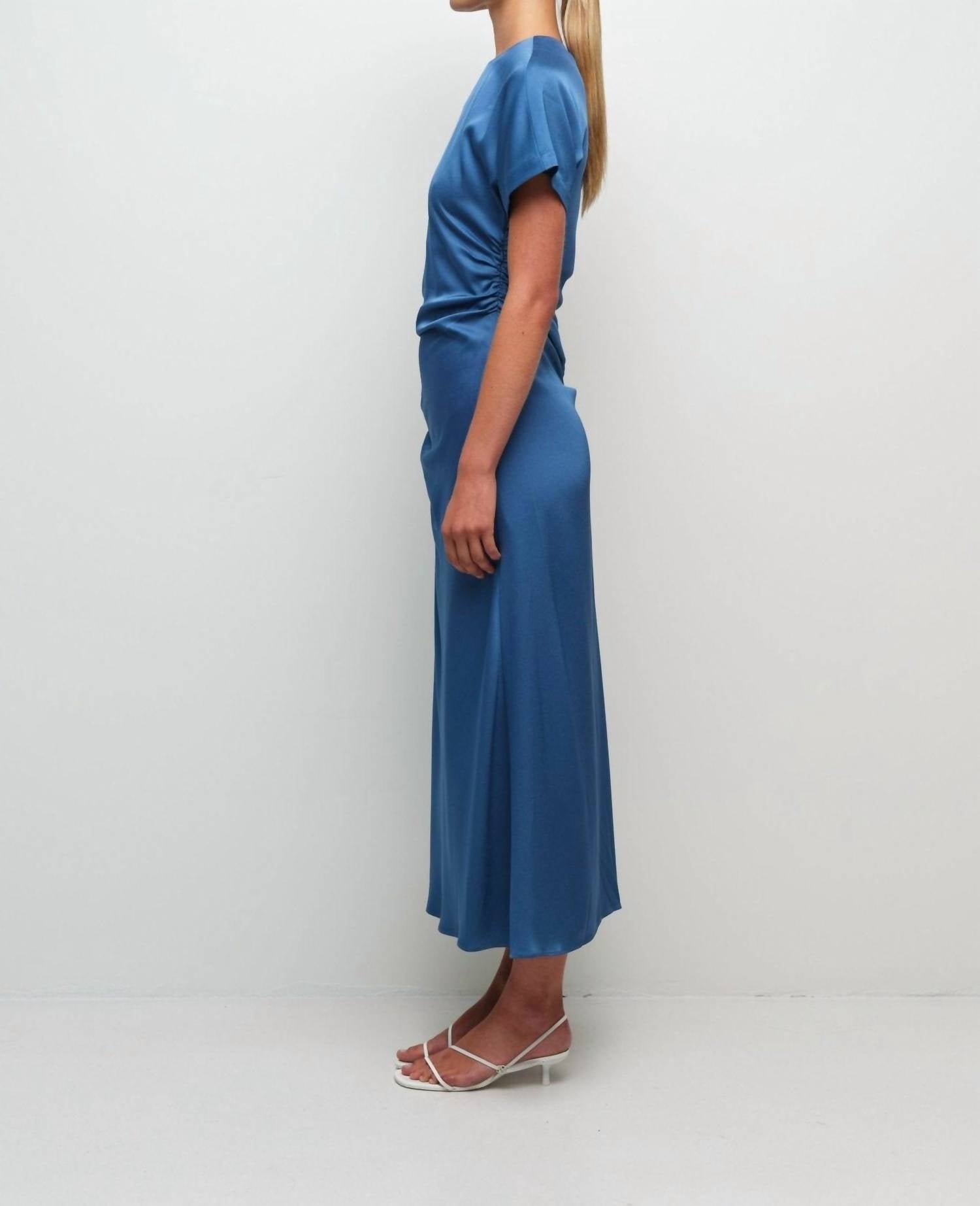 Simkhai - Marabella Short Sleeve Draped Midi Dress