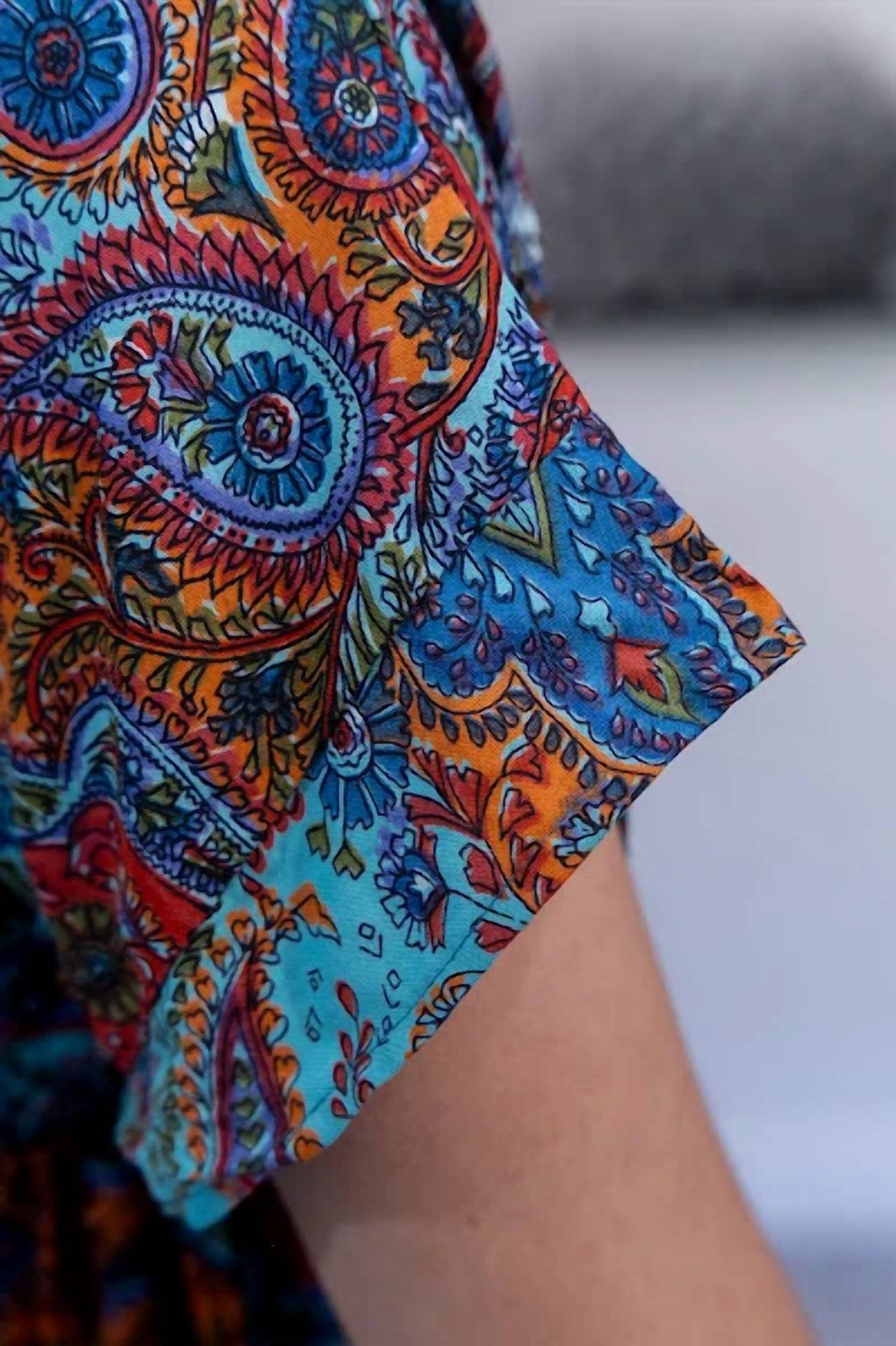 Angie - Paisley Short Dress