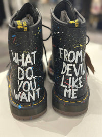 Dr. Martens X Rick Owens - Preloved Women's Solater Painted Boots