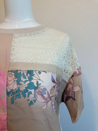 Davi & Dani - Women's Patchwork Lace Tee