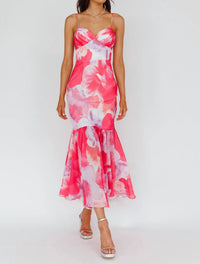 Here Comes The Sun - Floral Midi Dress