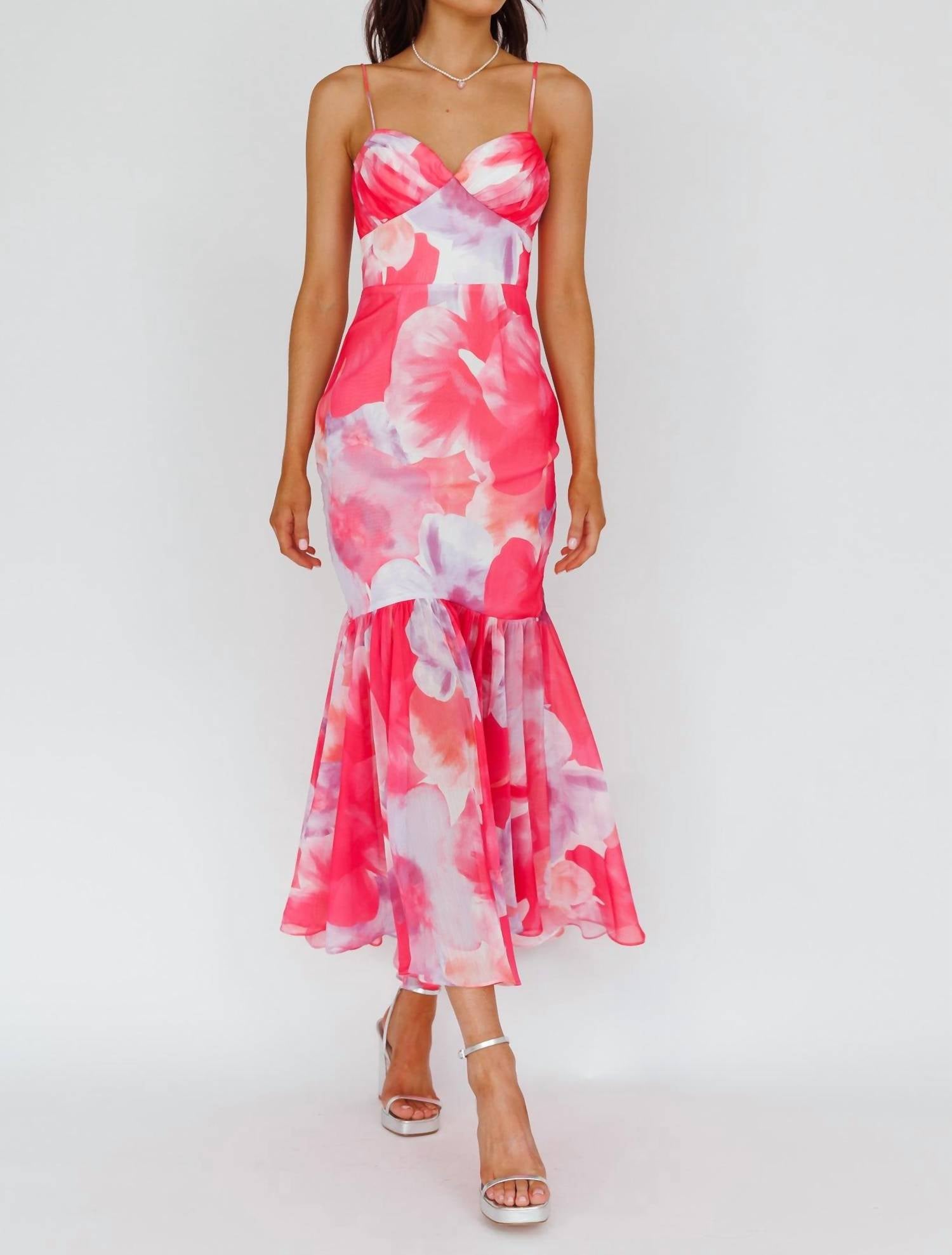 Here Comes The Sun - Floral Midi Dress