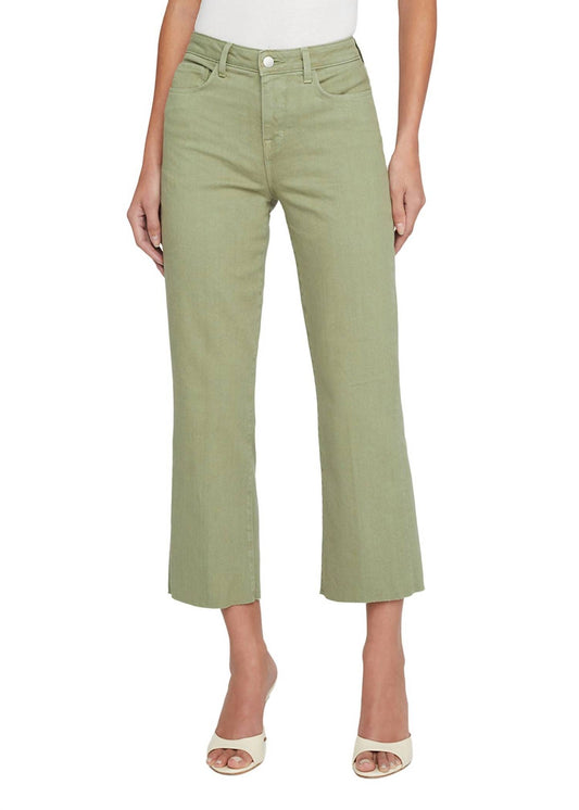 L'Agence - Wanda High Rise Crop Wide Leg Jeans