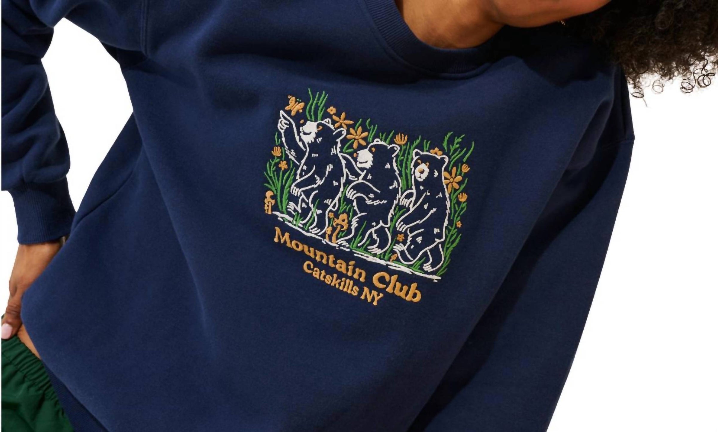 Parks Project - Catskills Bear Buds Embroidered Crewneck Sweatshirt