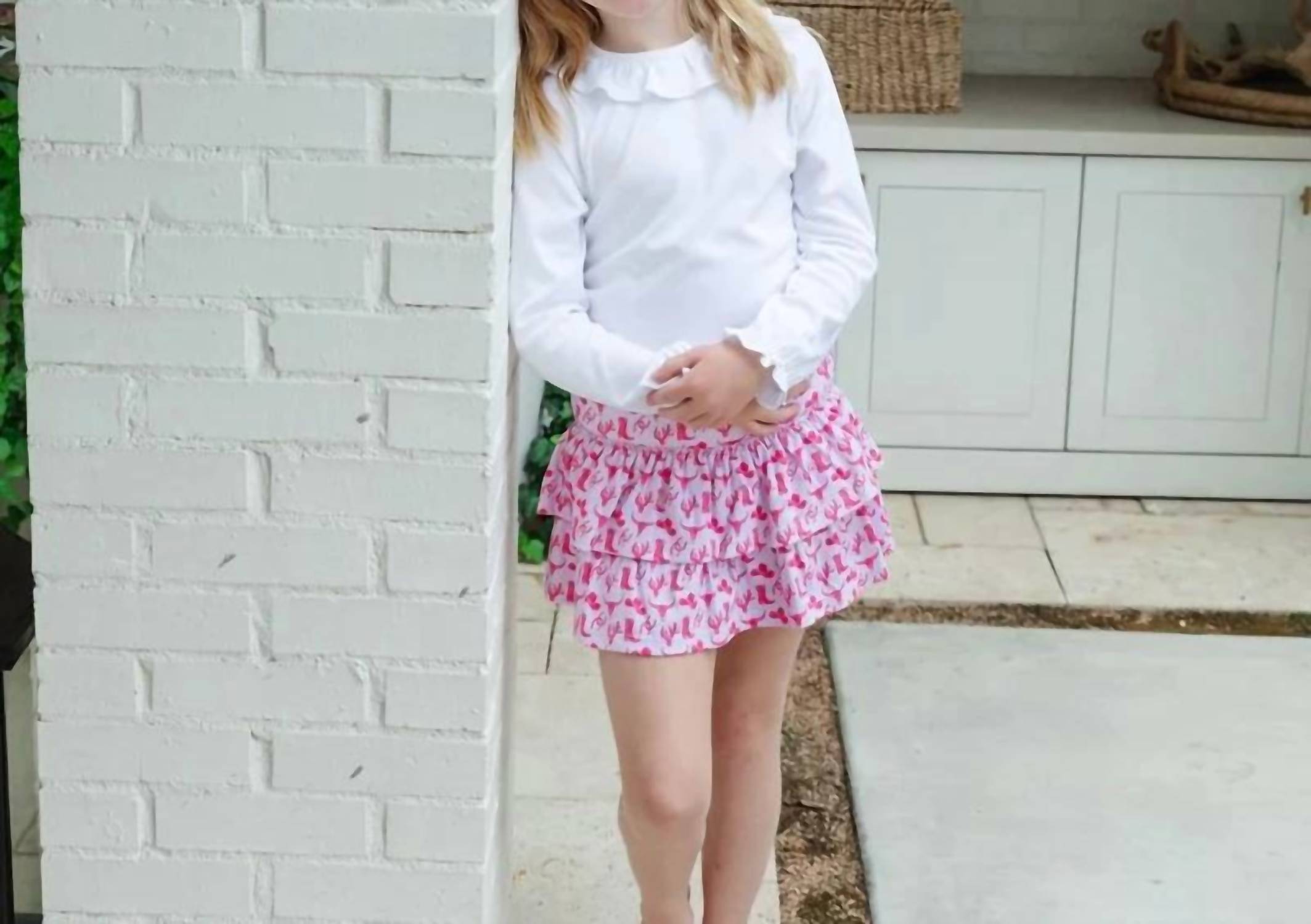 Lila + Hayes - Girl's Maggie Tiered Wild West Skirt