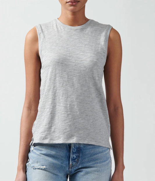 Atm - Womens Slub Jersey School Boy Sleeveless