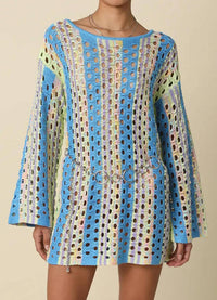 Olivaceous - Phoenix Long Sleeve Crochet Cover Up