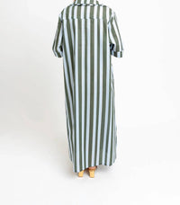 Karlie - Bold Stripe Maxi Shirt Dress