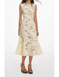 Self-Portrait - Crochet Lace Midi Dress