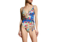 Johnny Was - FLEUR BRAIDED WRAP ONE PIECE SWIMSUIT
