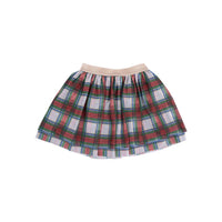ANGEL DEAR Holiday Plaid Sweatshirt And Tutu Set in red - item - alternate view