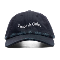 Museum of Peace & Quiet Men's Wordmark Distressed Dad Hat in black - men's hat