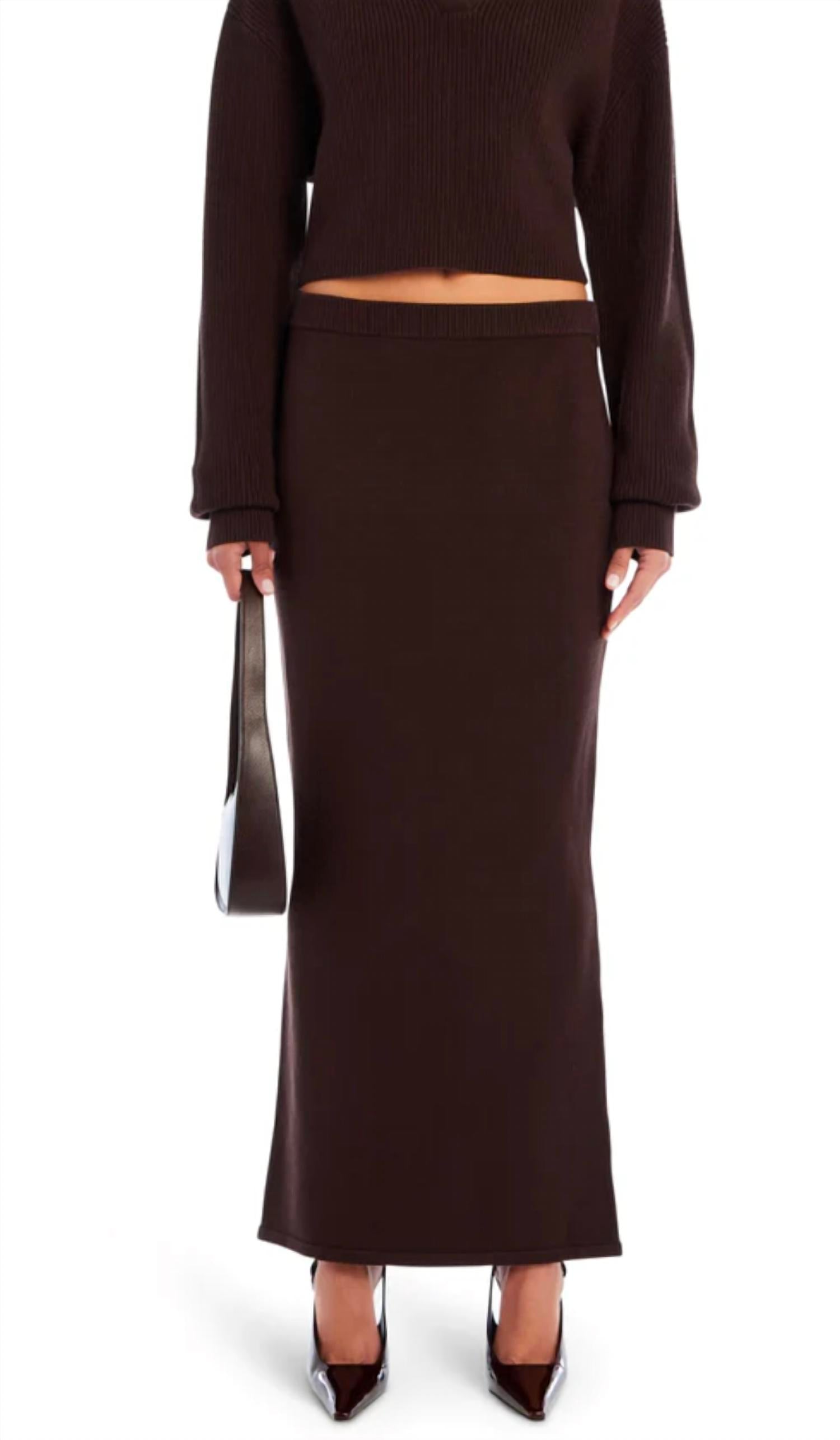 Ser.O.Ya - Mid Rise Knit Skirt