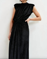 Essentiel Antwerp - Inche Velvet Jersey Dress