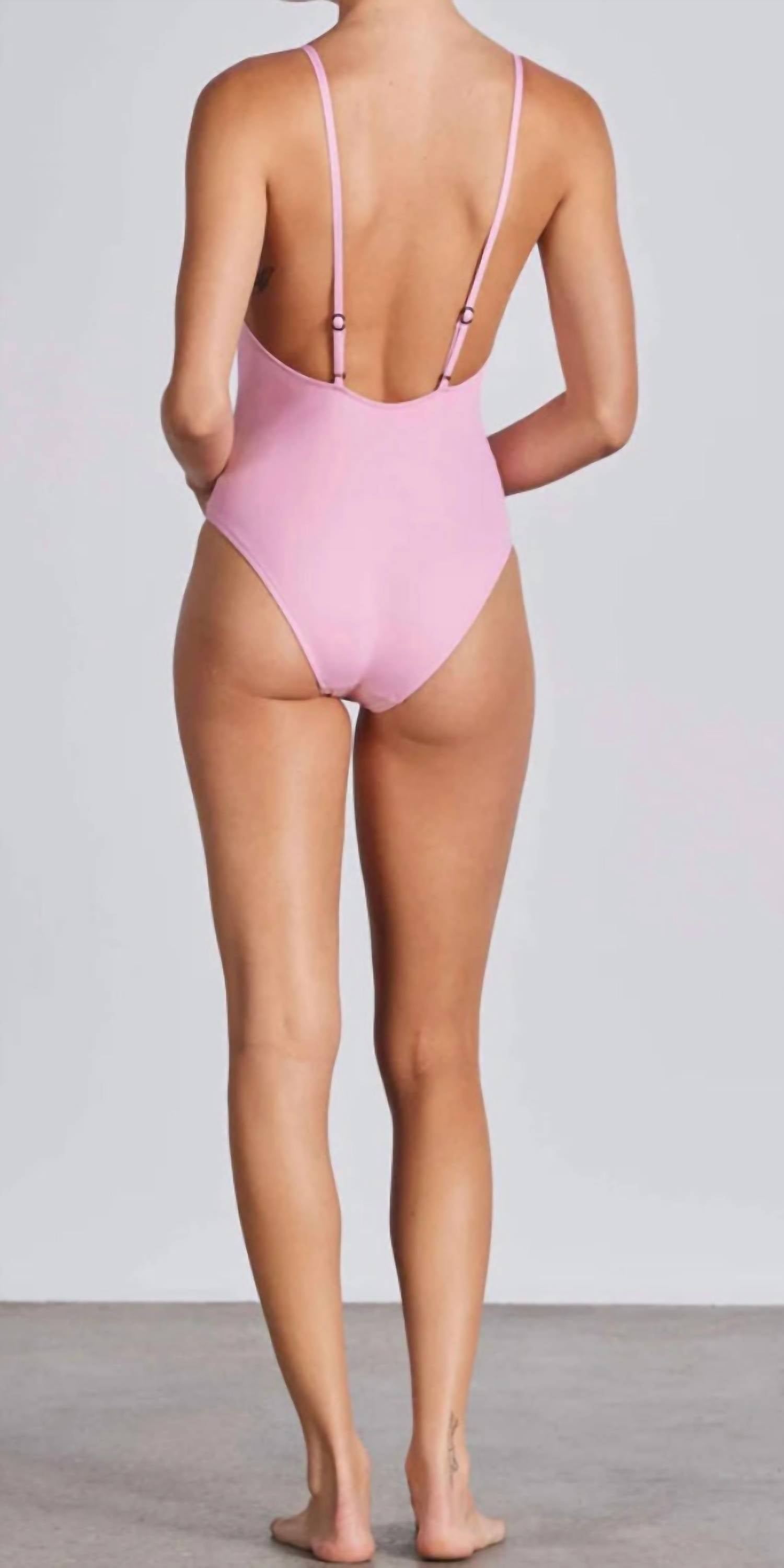 BONDI BORN Talitha One Piece in sprinkle - women's swimwear - detail view