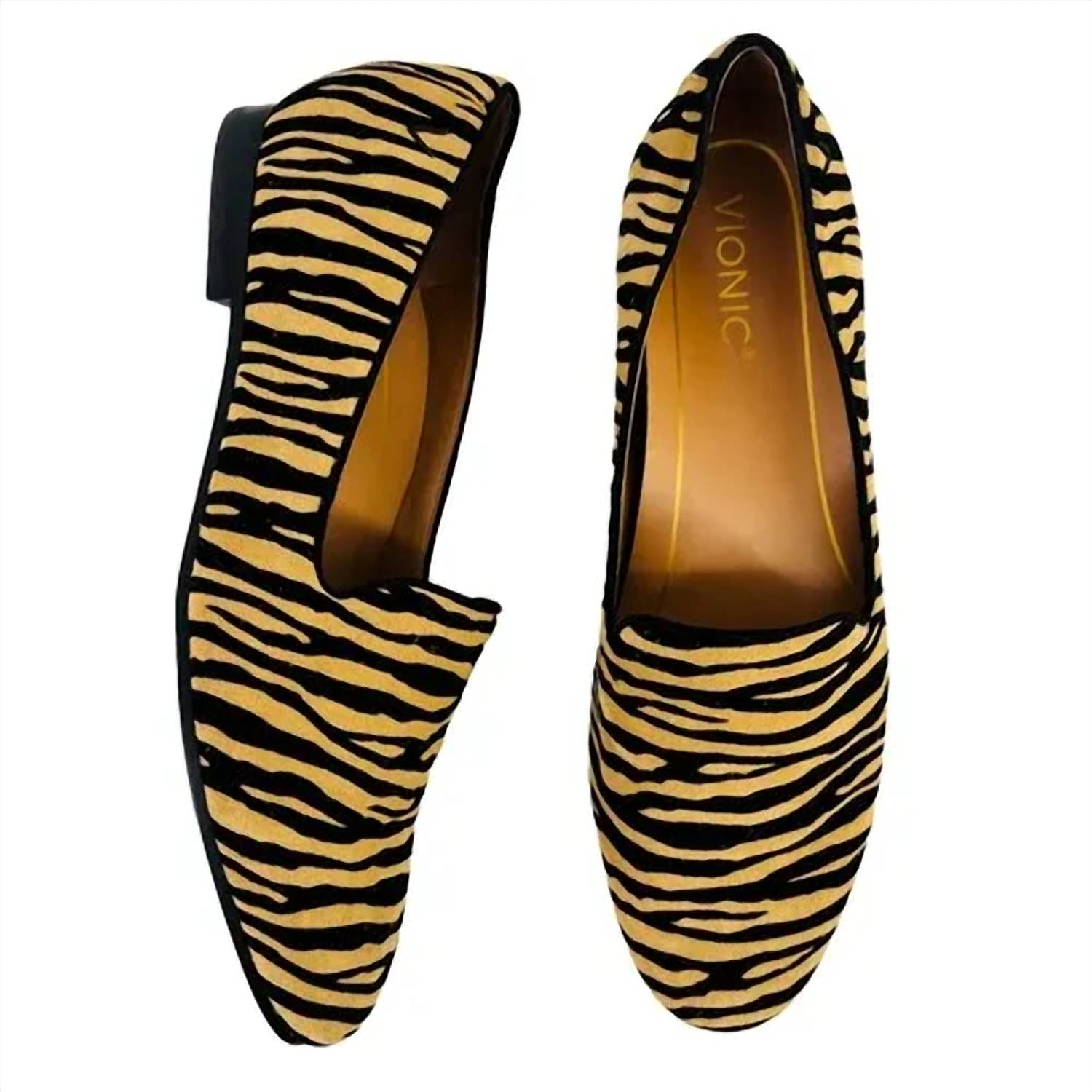 VIONIC WOMEN'S WILLA FLAT LOAFER in natural - women's flats - detail view