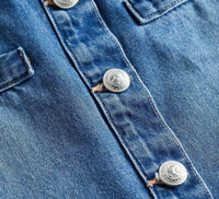 L'Agence - Kris Button Front Mini Skirt