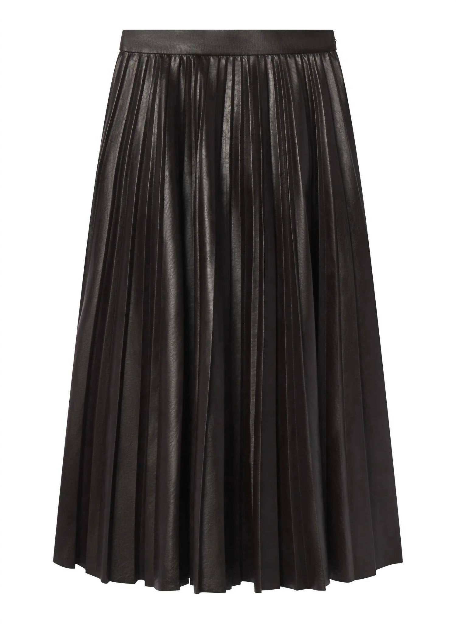 A.L.C. - Etta Vegan Leather Midi Skirt