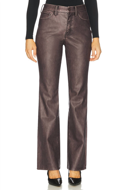 Good American - Good Classic Bootcut Faux Leather Pants