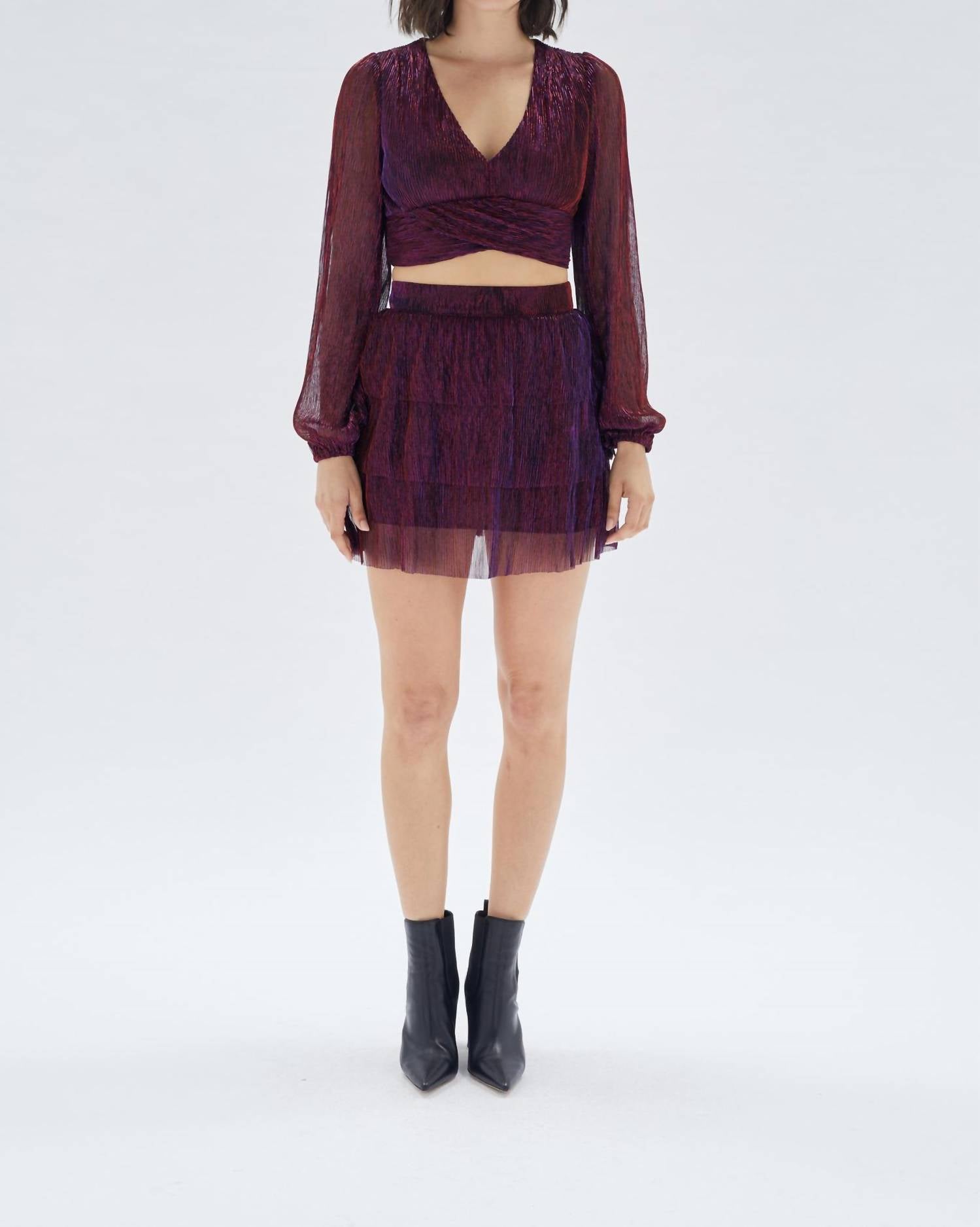 Ines Tiered Mini Skirt