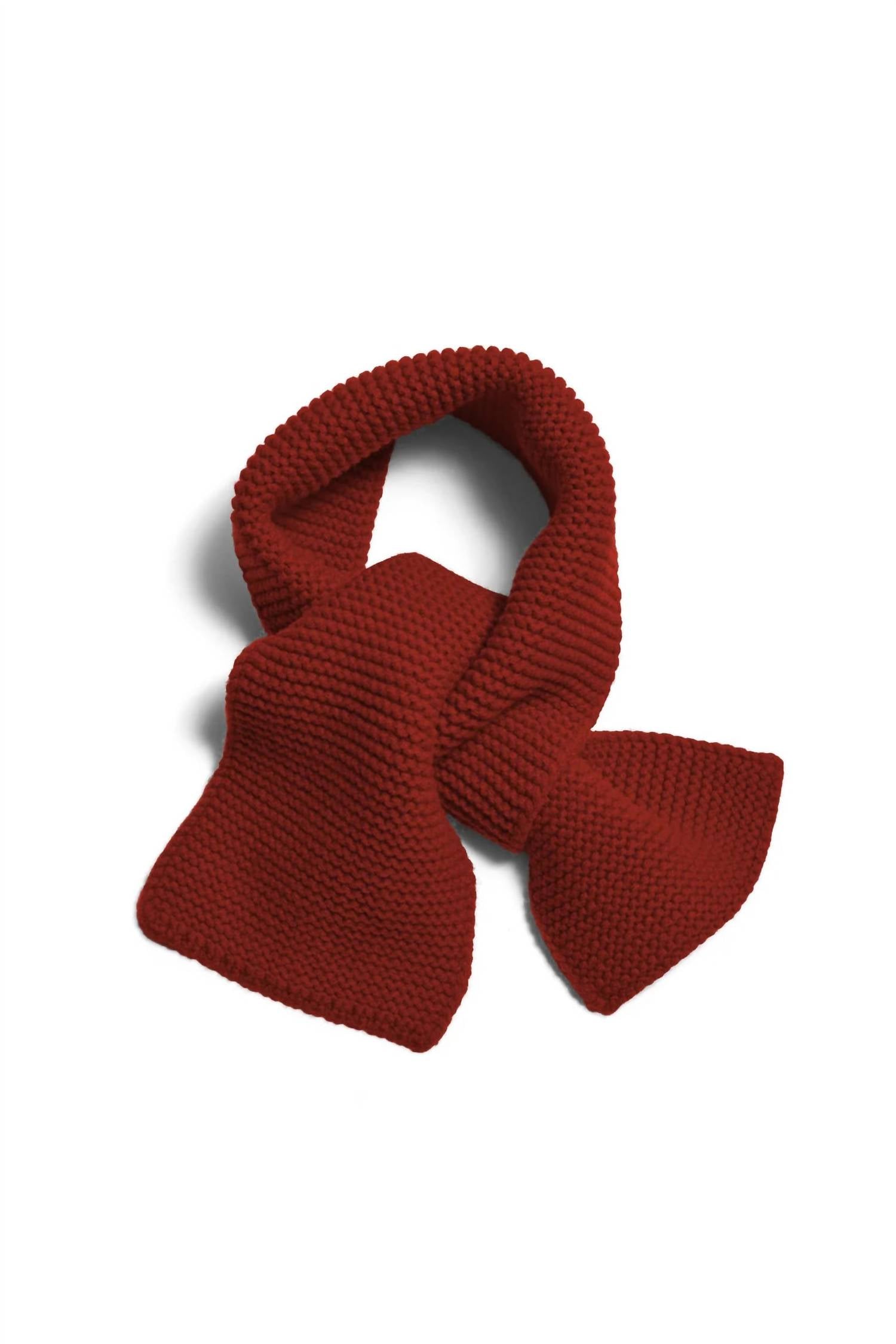 DEMYLEE New York Women's Cadfan Mini Scarf in tobacco wool - women's scarf