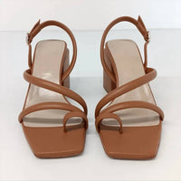 Lafayette 148 - Women's Calfskin Leather Heeled City Slingback Sandals