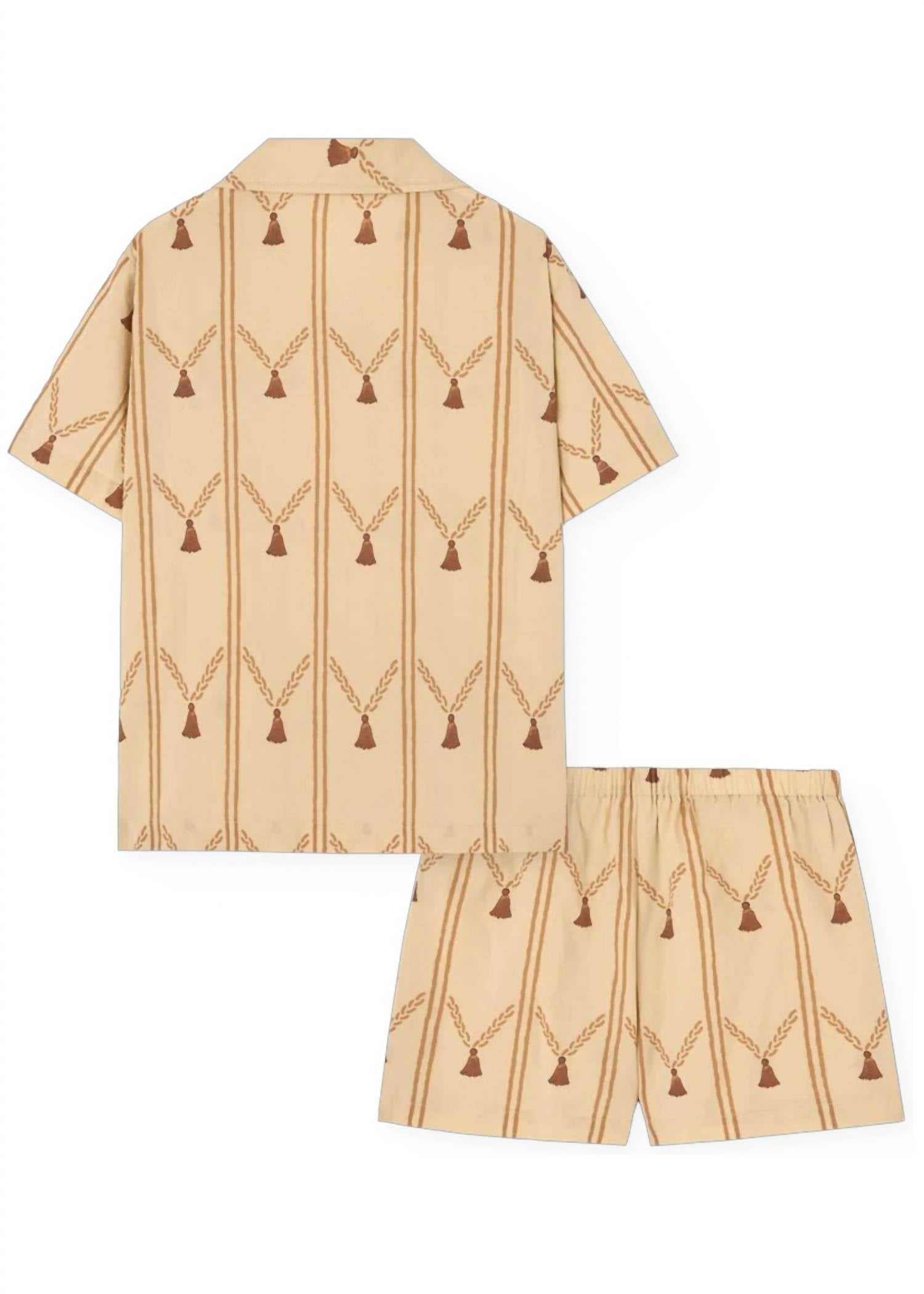 The Animals Observatory - Kid's Magpie Shirt And Shorts Set