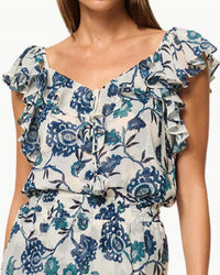 Misa Los Angeles - Luca Ruffle-trimmed Top