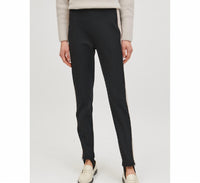 LUISA CERANO Stirrup Satin Pants in black - women's pants