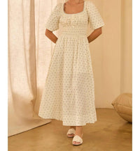 Skies Are Blue - Dotted Maxi Dress