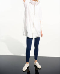 Joseph Ribkoff - sleeveless memory cocoon vest with shirred collar