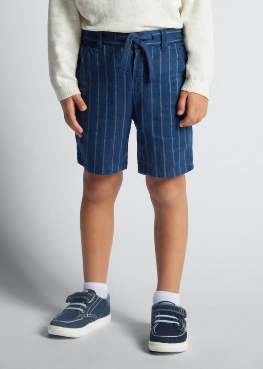 Mayoral - Striped Linen Shorts