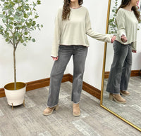 Hayden La - Cora Long Sleeve Boxy Top