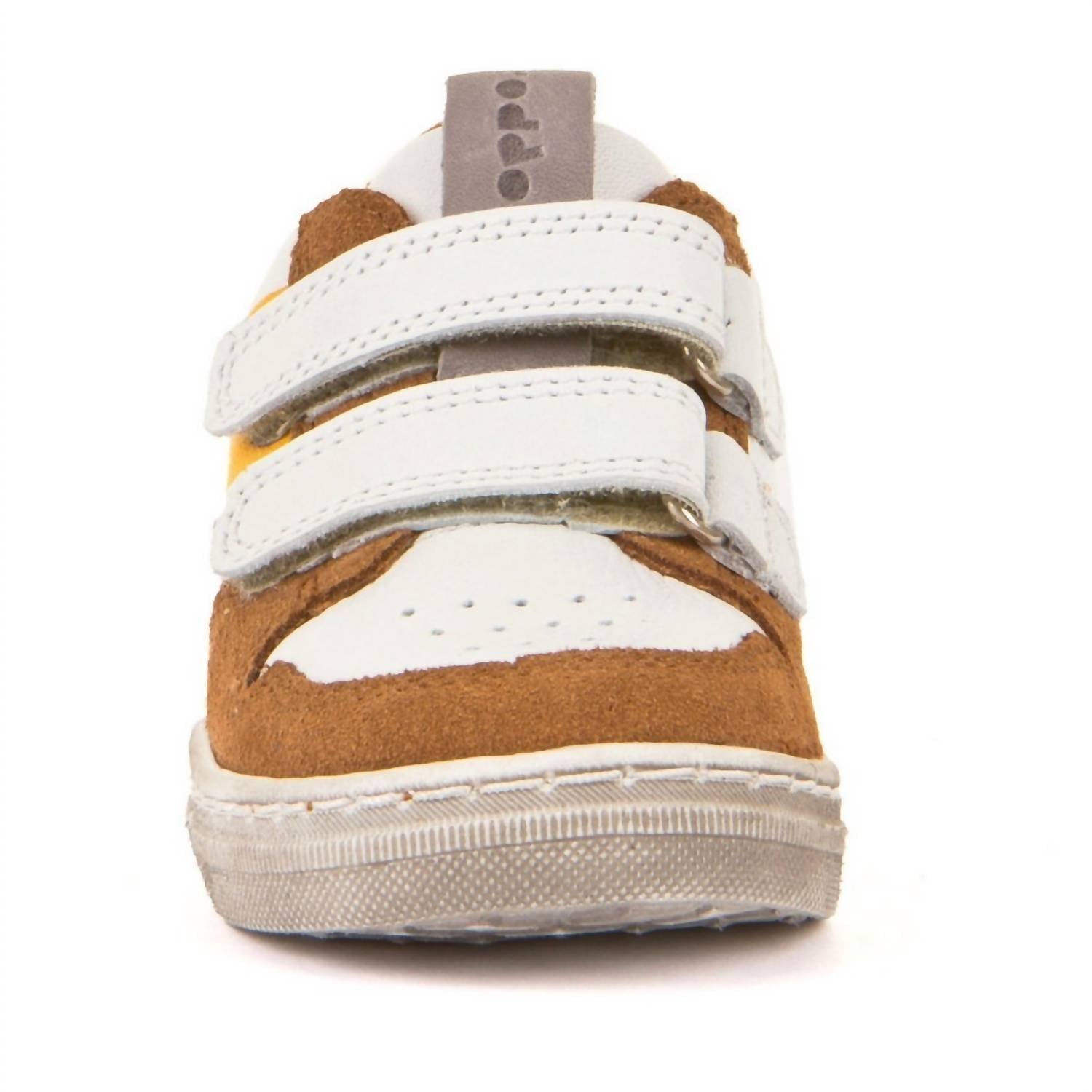 Froddo Girls Double Velcro Sneakers in white yellow - kids' sneaker - alternate view