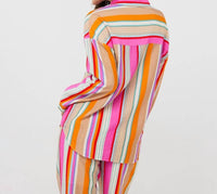 Esqualo - Oversized Stripe Blouse