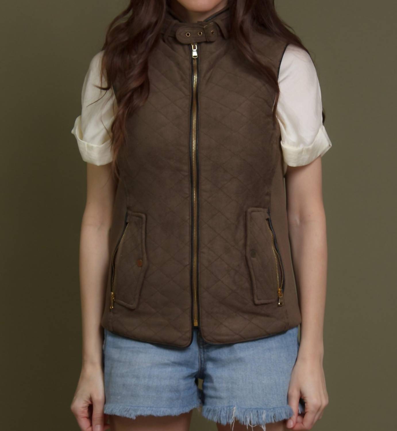 Fate - Sahara Quilted Pattern Vest