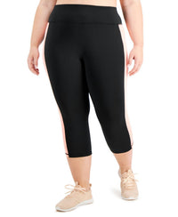 Ideology - Women's Colorblock Capri Leggings - Plus