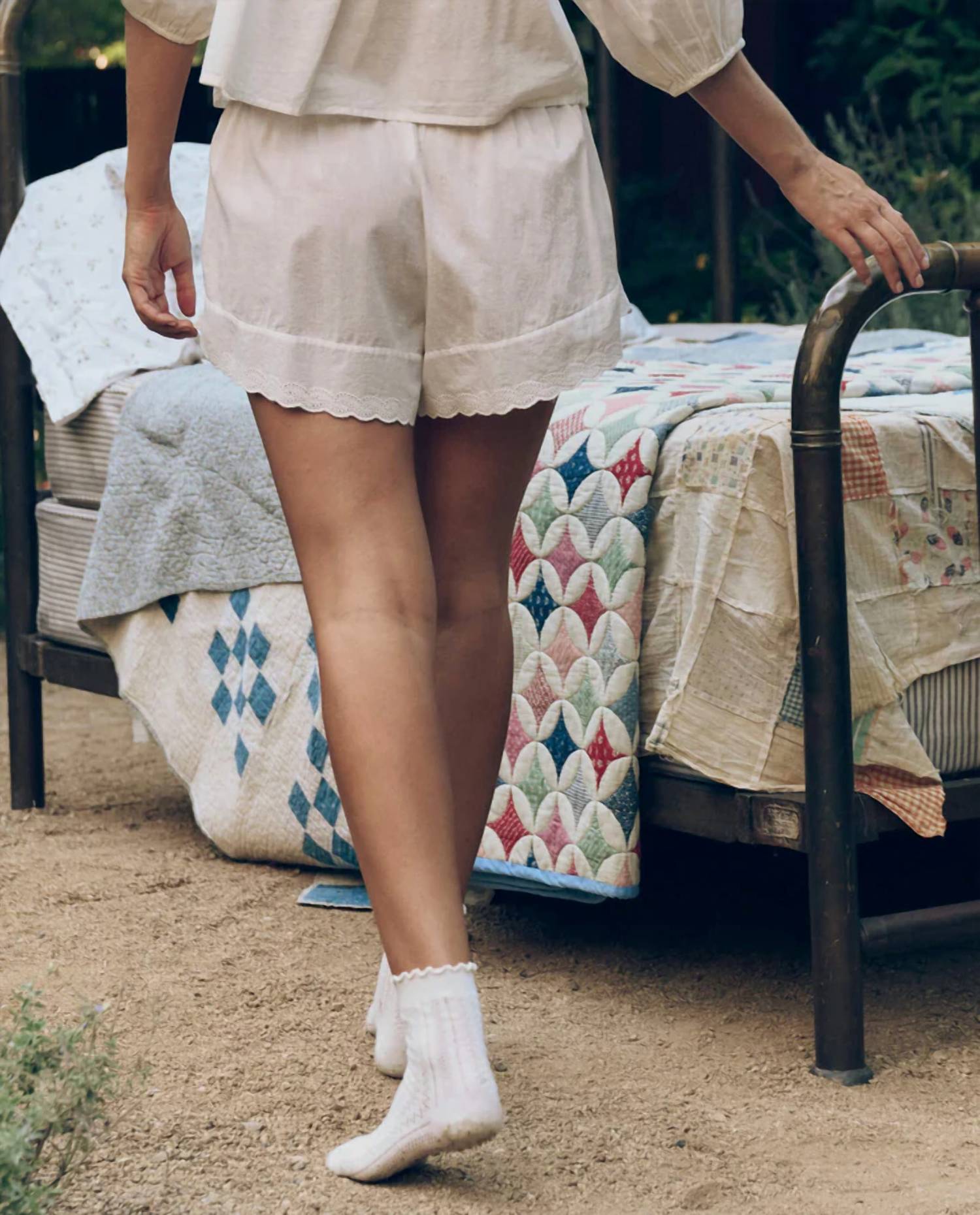 The Great. - Eyelet Tap Short