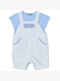 Petit Confection - Boys' Anchor Overalls + Tee Set