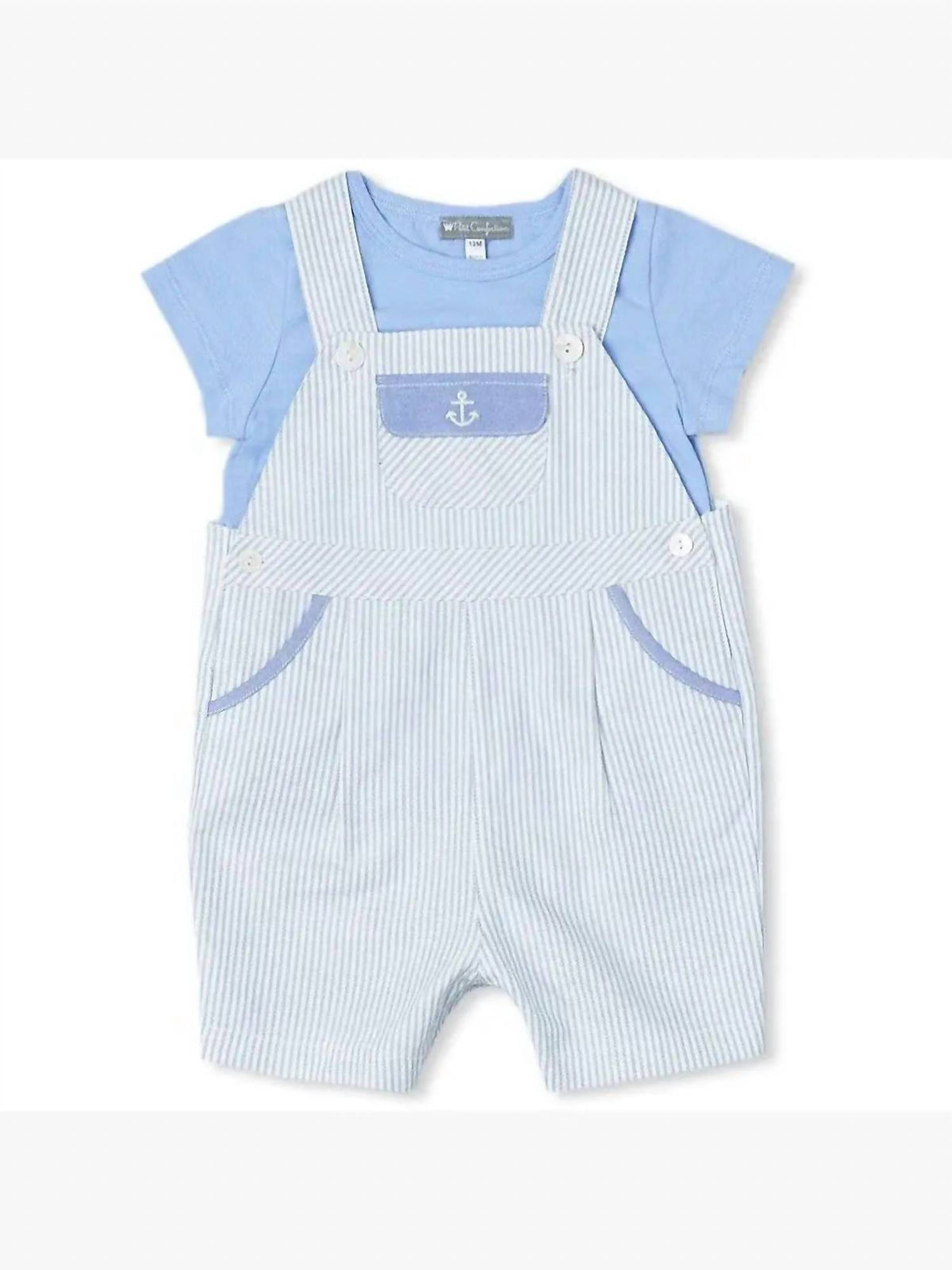 Petit Confection - Boys' Anchor Overalls + Tee Set
