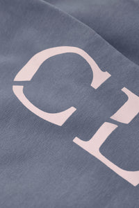 CLOSED Logo Cotton Hoodie in strato grey - women's top - view 6