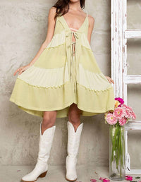 Pol - Tie Front Slip Dress