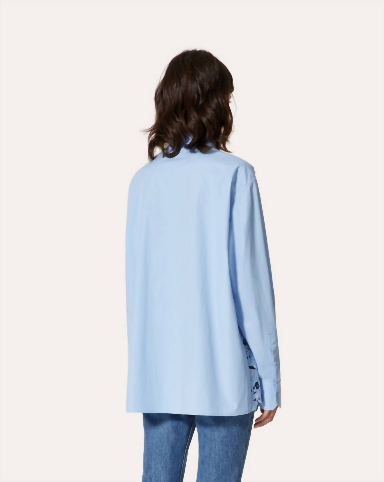 Valentino - Long Sleeve Cotton Poplin Shirt