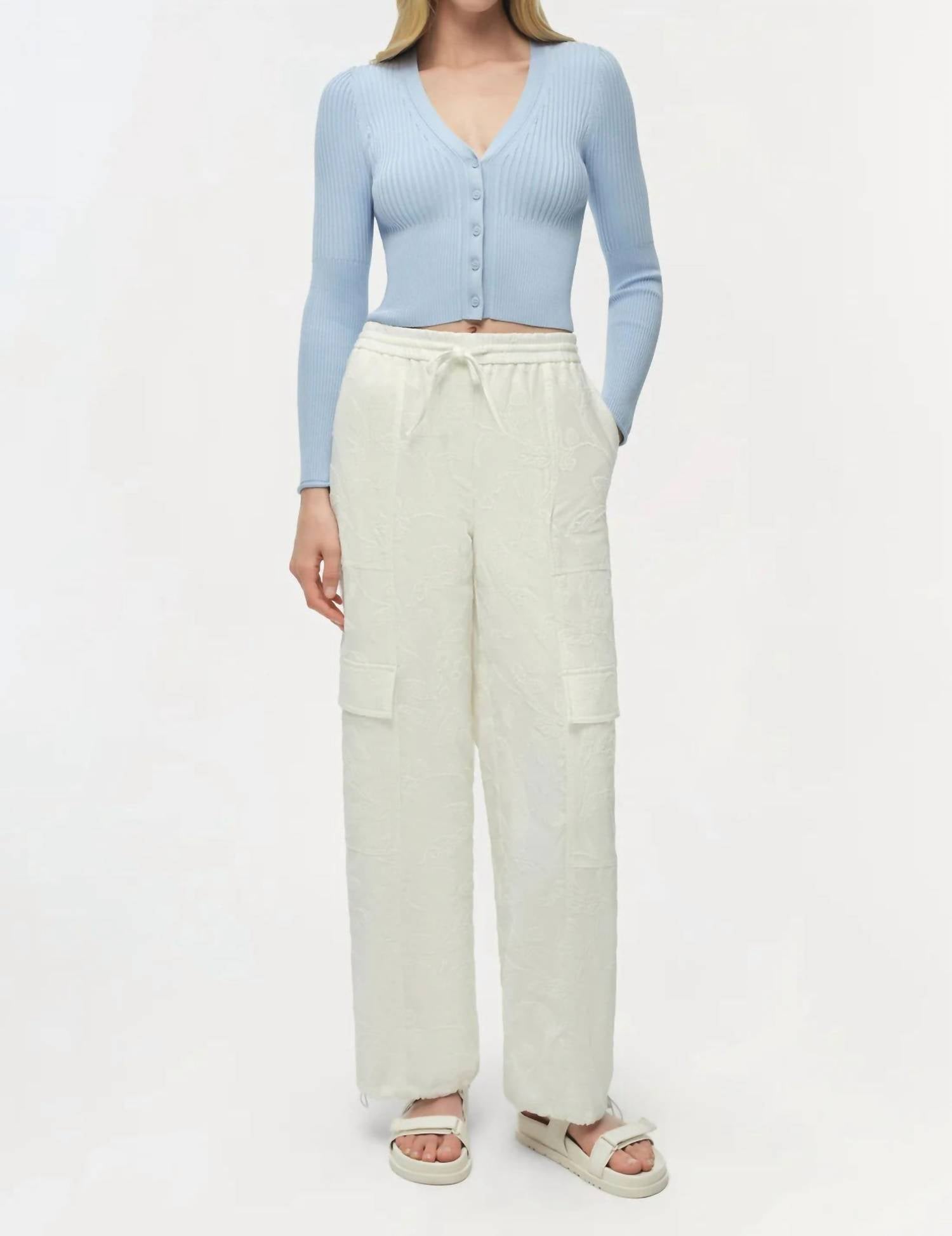 SIMKHAI Ailany Cardigan in tidepool - women's cardigan - alternate view