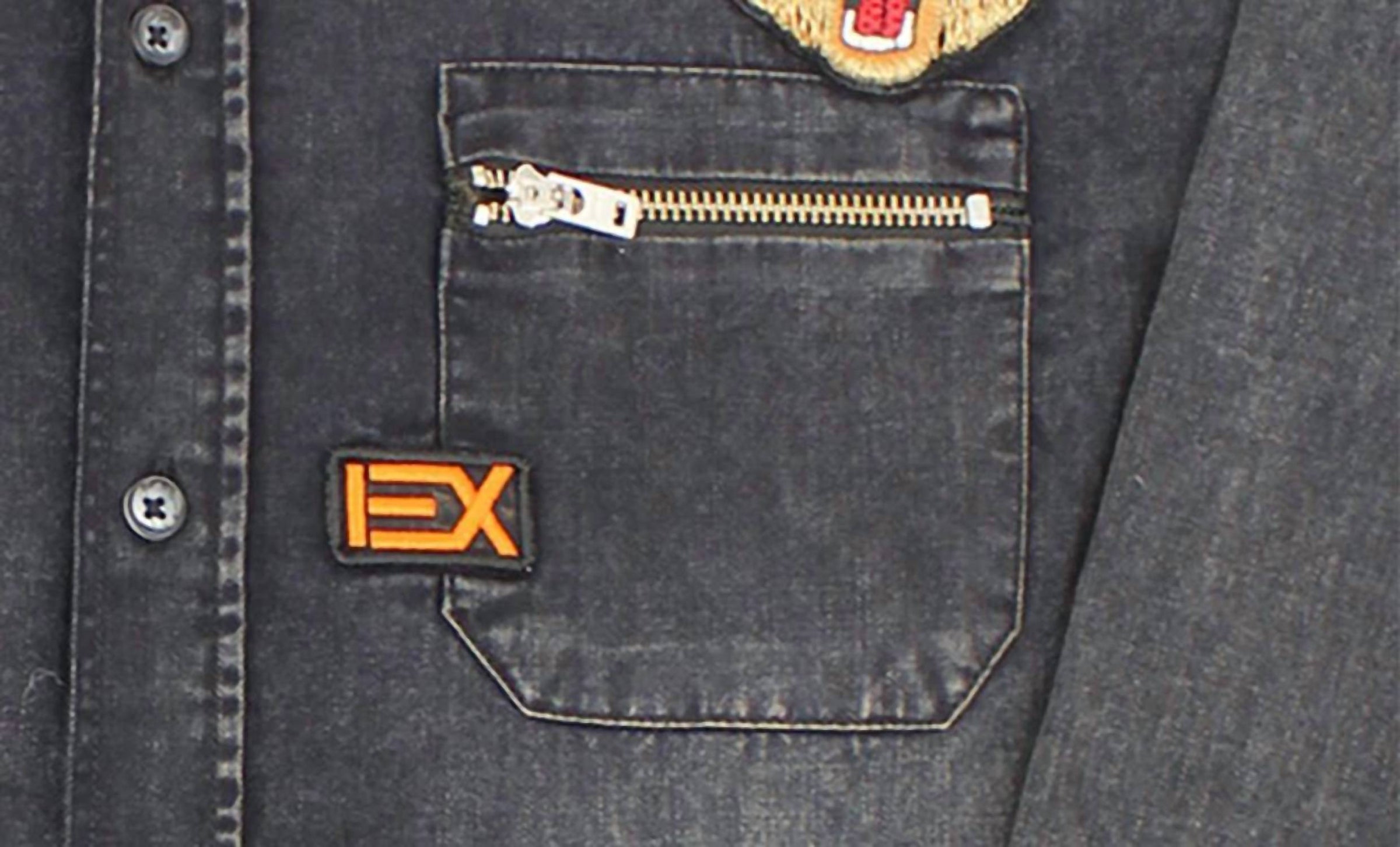 Eight X - Grizzly Bear Denim Button Down Shirt