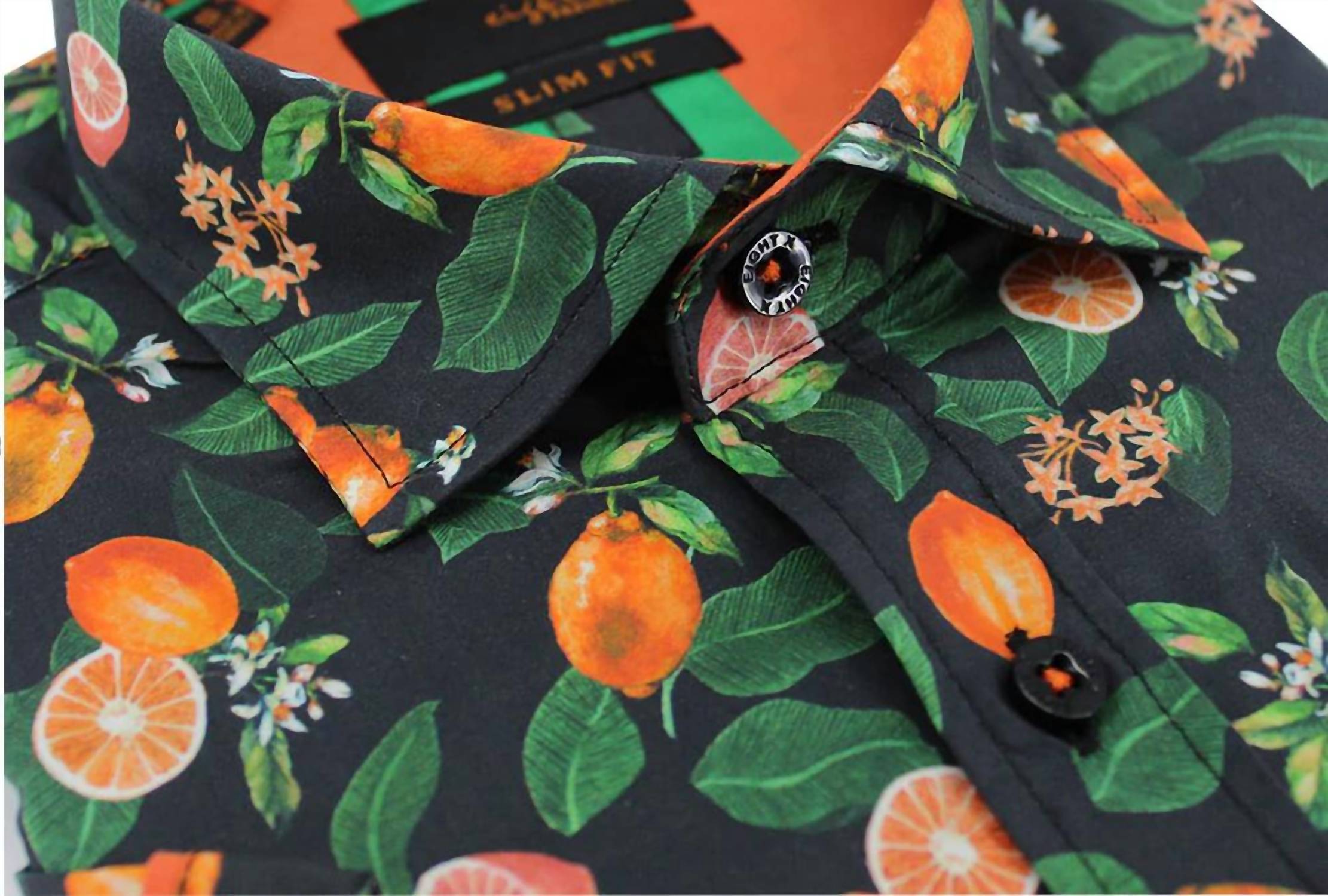 Eight X - Tangelo Melody Print Short Sleeve Shirt