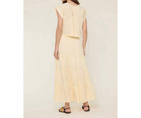 Wishlist - Striped Top And Midi Skirt Set
