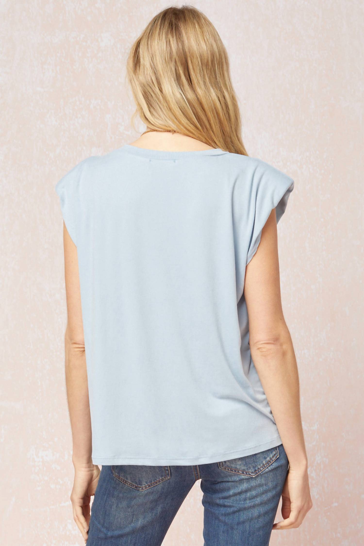 Entro - Solid Shoulder Pad Top