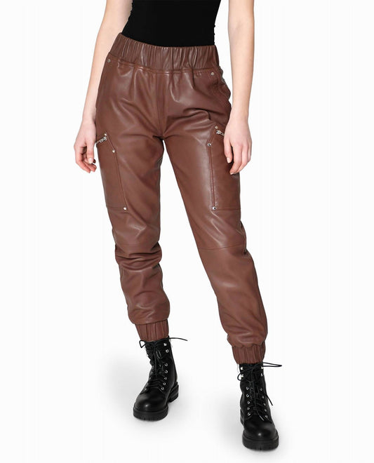 Nicole Miller - Leather Space Jogger